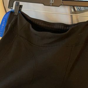 Black loose elastic waist